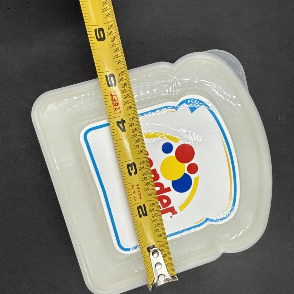 Wonder Bread‎ Plastic Container Polka Dots Storage Sandwich Bread Holder